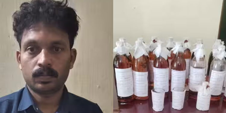 കളര്‍ ചേര്‍ത്ത മദ്യം വില്‍ക്കുന്നു, ഏറെ ദിവസത്തെ നിരീക്ഷണം, ഒടുവിൽ അരുൺ എക്സൈസ് പിടിയിൽ