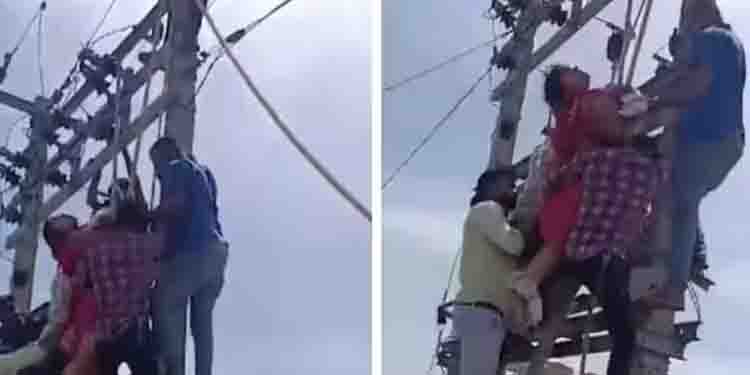 അവിഹിതബന്ധം പിടിച്ചു, കാമുകനെ വീട്ടിൽ താമസിപ്പിക്കണമെന്ന് ഭാര്യ; പിന്നാലെ വഴക്ക്, ആത്മഹത്യഭീഷണി; വീഡിയോ വൈറൽ