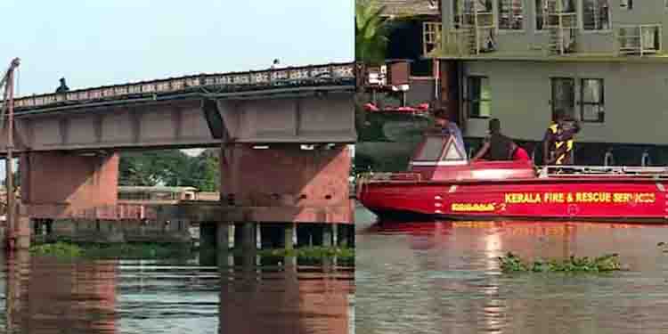 ആലപ്പുഴയില്‍ രണ്ട് പേര്‍ പാലത്തിൽ നിന്ന് കായലില്‍ ചാടി; സ്ത്രീയും പുരുഷനുമെന്ന് ലോറി ഡ്രൈവര്‍
