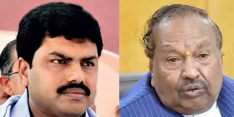 നരേന്ദ്ര മോദി തെൻറ തന്തയുടെ സ്വത്തല്ലെന്ന് ബി.ജെ.പി എം.പിയോട് കെ.എസ്. ഈശ്വരപ്പ
