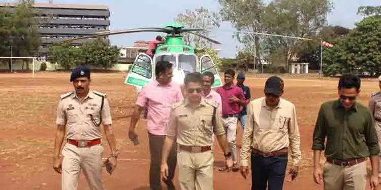 മാവോവാദി സാന്നിധ്യം പരിശോധിക്കാൻ കണ്ണൂരിൽ ഹെലികോപ്ടർ നിരീക്ഷണം