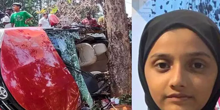 വയനാട്ടിൽ കാർ മരത്തിലിടിച്ച് അപകടം: ചികിത്സയിലായിരുന്ന 12കാരിയും മരിച്ചു