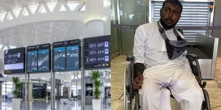 വിമാനത്താവളത്തിലെത്തിയിട്ട് ഒരാഴ്ച, അവശനിലയില്‍ കണ്ടെത്തിയയാൾക്ക് തുണയായി സാമൂഹിക പ്രവര്‍ത്തകര്‍