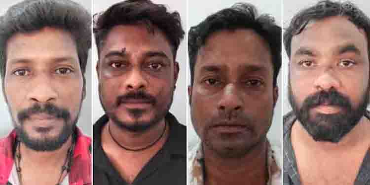 മുൻ വൈരാ​ഗ്യം; വീട്ടിൽ അതിക്രമിച്ചു കയറി ആക്രമണം, നാലുപേർ അറസ്റ്റിൽ