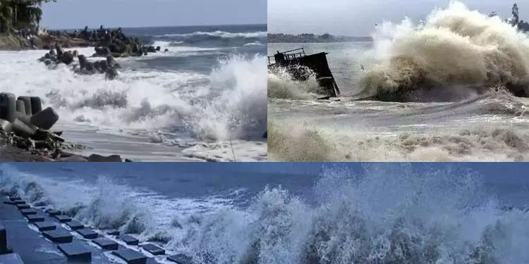 കള്ളക്കടൽ: കേരള തീരത്ത് താഴ്ന്ന പ്രദേശങ്ങളിൽ കടലാക്രമണത്തിന് സാധ്യതയെന്ന് മുന്നറിയിപ്പ്