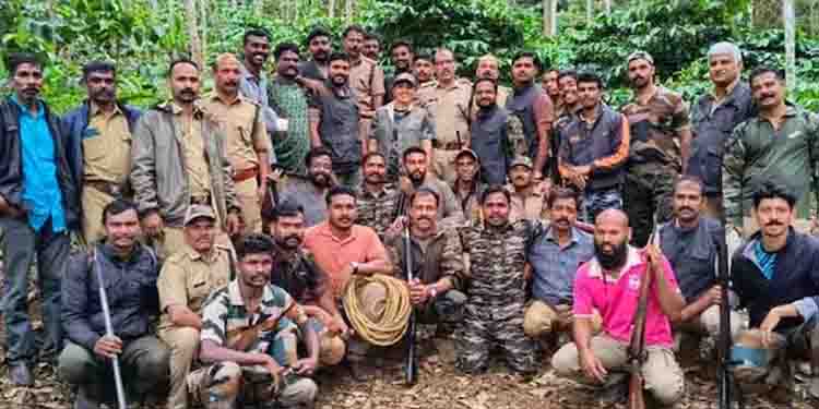 മൂടകൊല്ലിയിലെ ആളെക്കൊല്ലി കടുവയെ പിടികൂടിയ വനം വകുപ്പ് ഉദ്യോഗസ്ഥർക്ക്, വകുപ്പ് മേധാവിയുടെ പ്രശംസ പത്രം