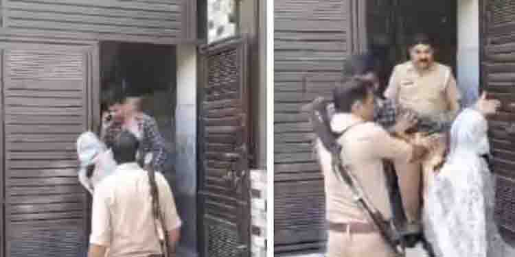 ഭർത്താവിനെ കാമുകിയോടൊപ്പം പിടികൂടി, പിന്നാലെ പോലീസിന് മുന്നിൽവച്ച് തമ്മിൽതല്ലി ഭാര്യയും ഭർത്താവും;വീഡിയോ വൈറൽ