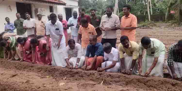 മന്ത്രി പ്രസാദിന്‍റെ വസതിയിൽ ഓണക്കാല പൂകൃഷിക്ക് തുടക്കമായി