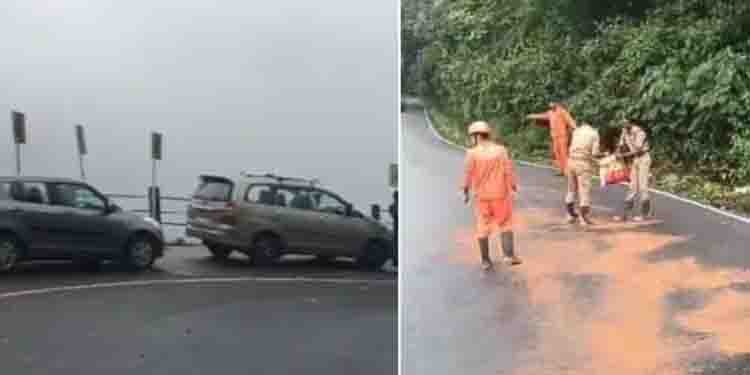 കെഎസ്‍ആര്‍ടിസി ബസിന്റെ ടാങ്ക് ചോർന്നു; ഡീസലിൽ വഴുക്കി നിരവധി ഇരുചക്ര വാഹനങ്ങൾ അപകടത്തിൽപ്പെട്ടു