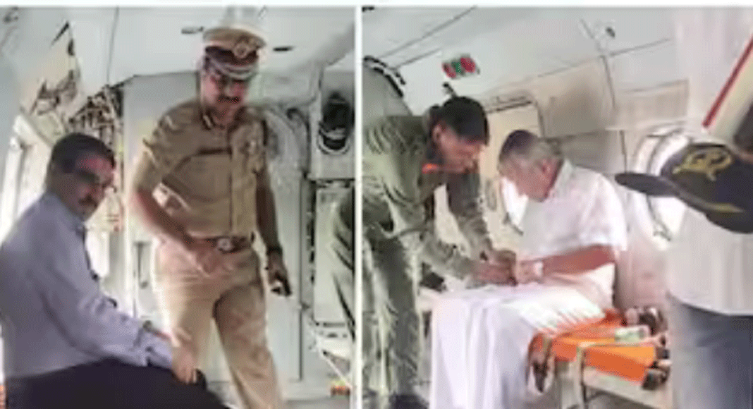 മുഖ്യമന്ത്രി പിണറായി വിജയൻ കോഴിക്കോട് നിന്ന് വയനാട്ടിലേക്ക് യാത്ര തിരിച്ചു