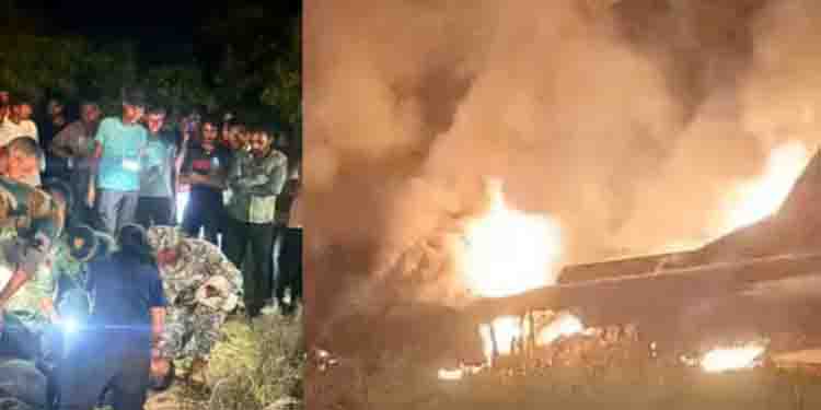 ഇ​ന്ത്യ​ൻ വ്യോ​മ​സേ​ന​യു​ടെ മി​ഗ് -29 യു​ദ്ധ​വി​മാ​നം പ​രി​ശീ​ല​ന പറക്കലിനിടെ ത​ക​ർ​ന്നു​വീ​ണു