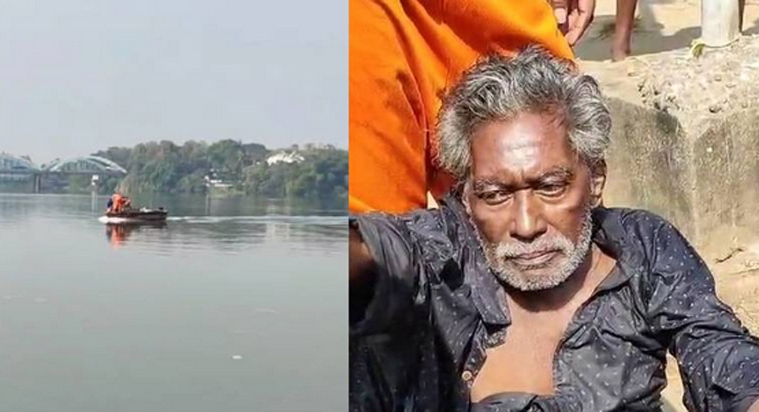 ആലുവയിൽ വയോധികൻ നദിയിൽ ചാടി ആത്മഹത്യക്ക് ശ്രമിച്ചു