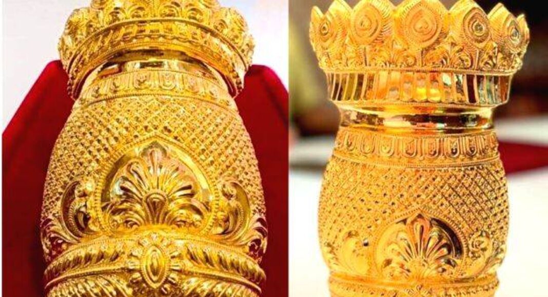 ഗുരുവായൂരപ്പന് വഴിപാട് സമർപ്പണമായി 36 പവൻ തൂക്കം വരുന്ന സ്വർണക്കിരീടം
