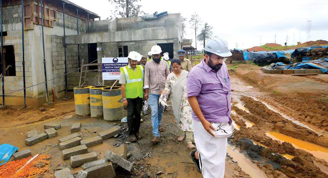 മുണ്ടക്കൈ-ചൂരൽമല ടൗൺഷിപ്പിലെ മാതൃകാവീടിന്റെ നിർമാണം അന്തിമഘട്ടത്തിൽ